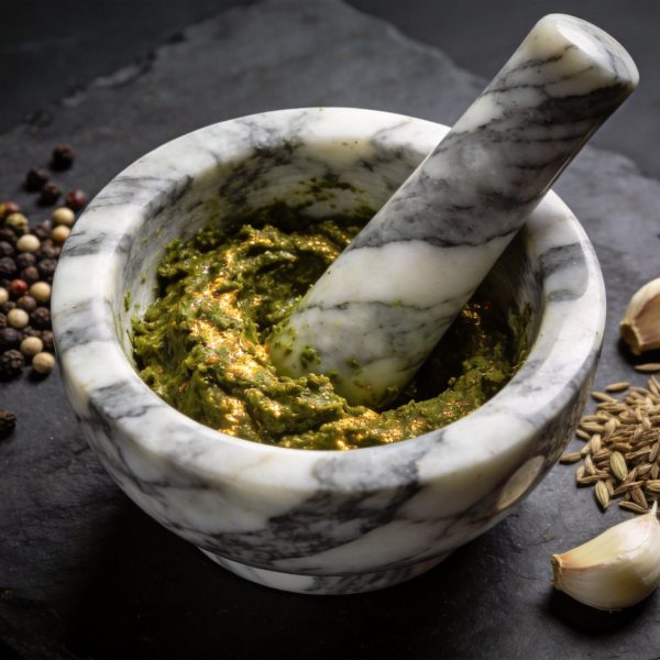 Marble Mortar and Pestle